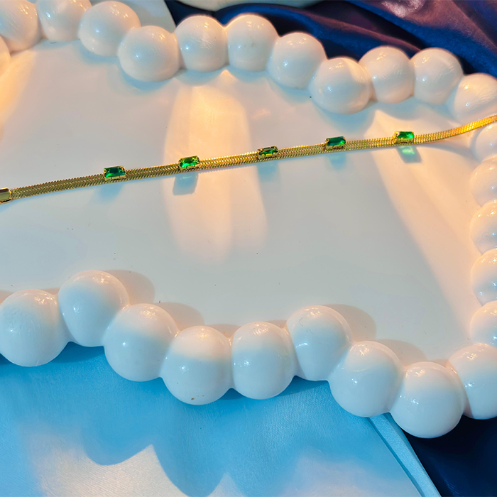 Green Gemstone Bracelet