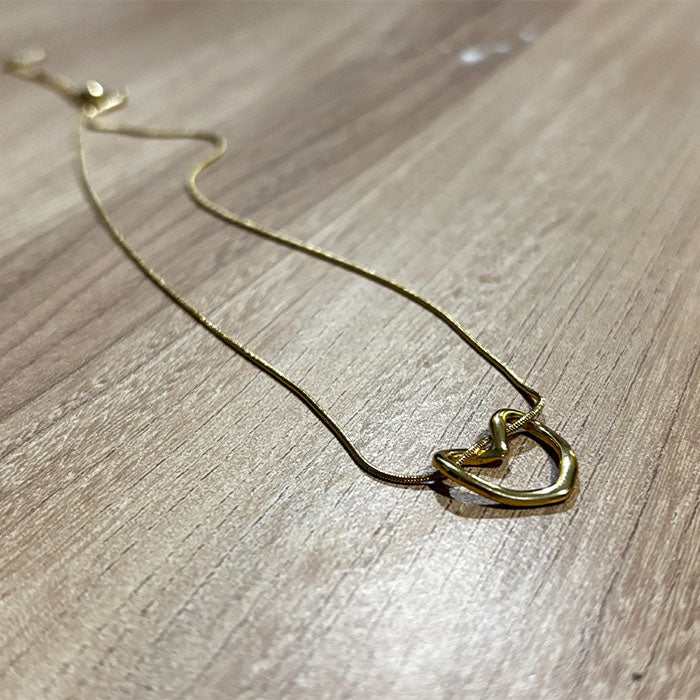 Minimalist Gold Heart Pendant