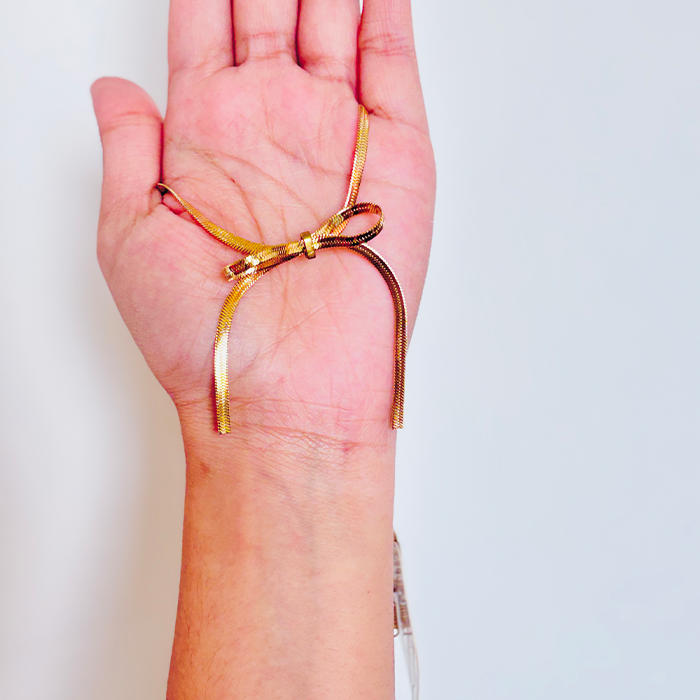 Infinity Bow Choker Pendant