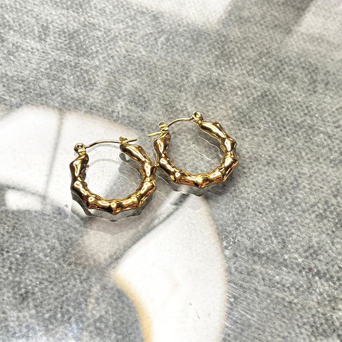 Combo 6 - Gold Hoop Earrings Set
