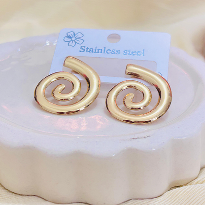 Spiral Statement Earrings