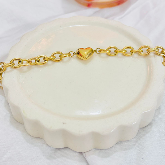 Chunky Heart Bracelet