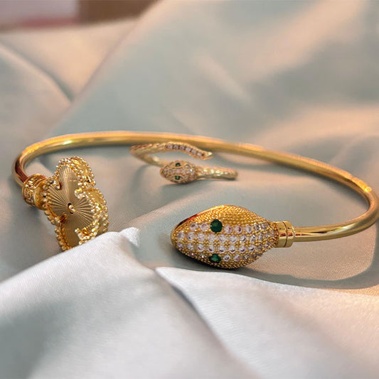 Combo 3 - Golden Bracelet With Ring