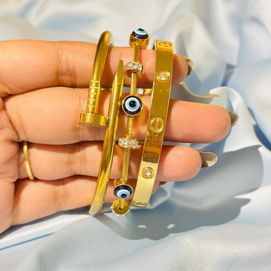 Combo 8 - Gold-Tone Bracelet Set