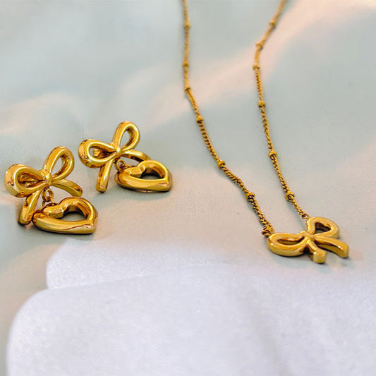 Combo 5 - Bow Earring With Pendant