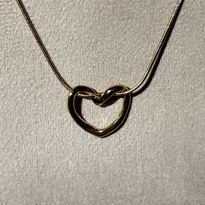 Minimalist Gold Heart Pendant