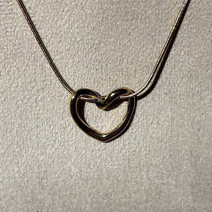 Minimalist Gold Heart Pendant