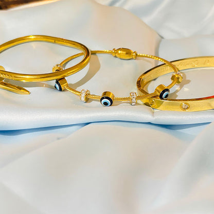 Combo 8 - Gold-Tone Bracelet Set