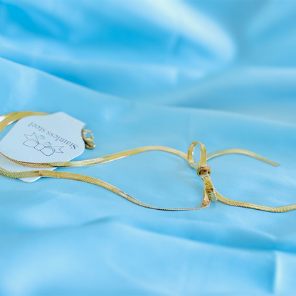 Infinity Bow Choker Pendant