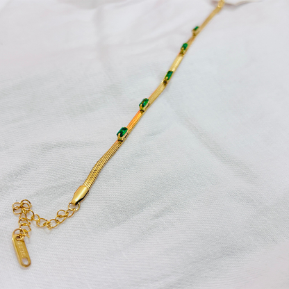 Green Gemstone Bracelet
