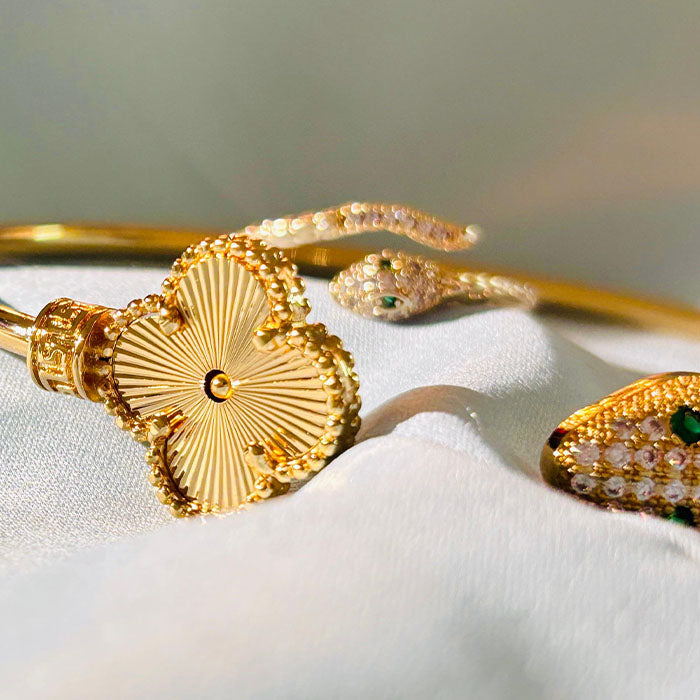 Combo 3 - Golden Bracelet With Ring