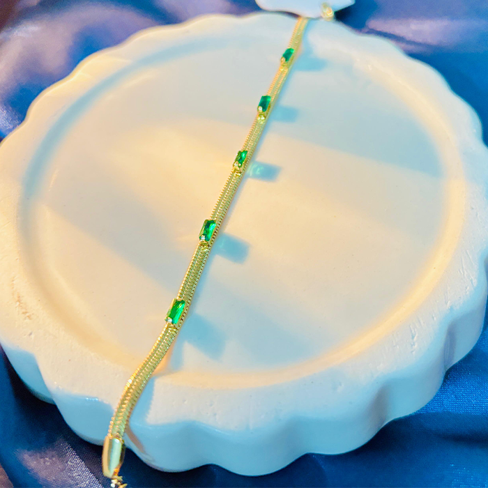 Green Gemstone Bracelet