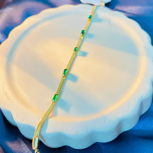 Green Gemstone Bracelet