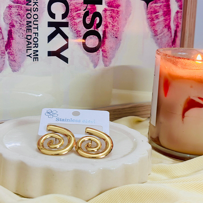Spiral Statement Earrings