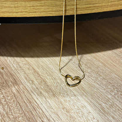 Minimalist Gold Heart Pendant