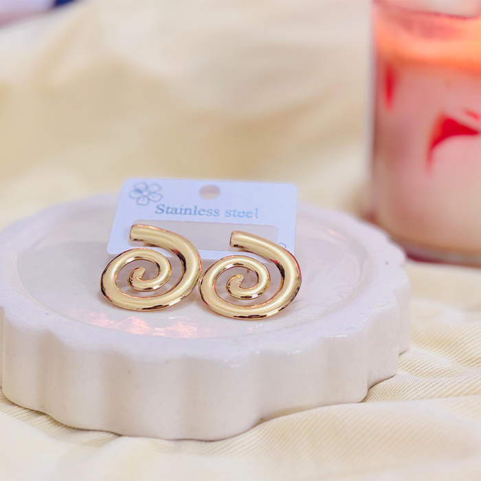 Spiral Statement Earrings