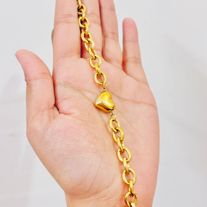 Chunky Heart Bracelet