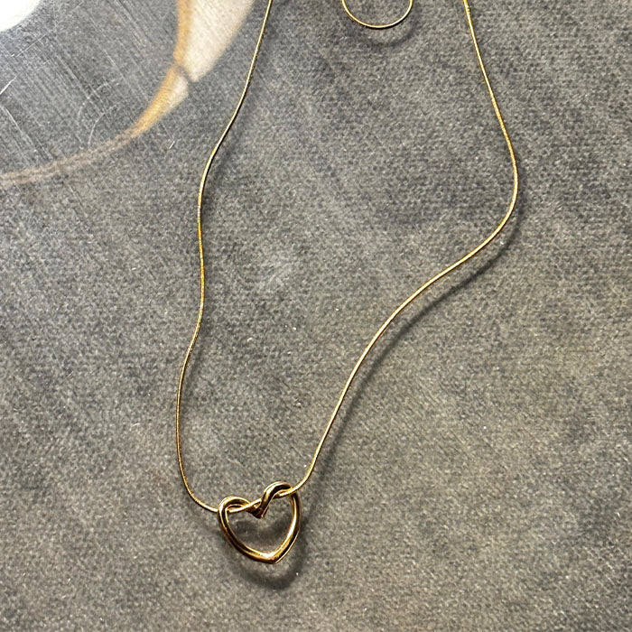Minimalist Gold Heart Pendant