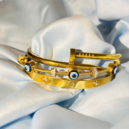 Combo 8 - Gold-Tone Bracelet Set