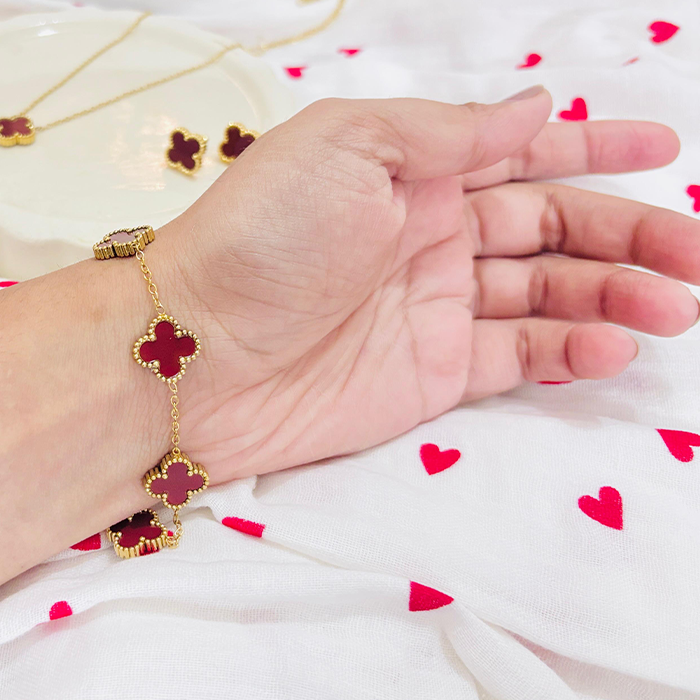 Combo 9 - Clover Jewelry Set - Pendant, Earring & Bracelet