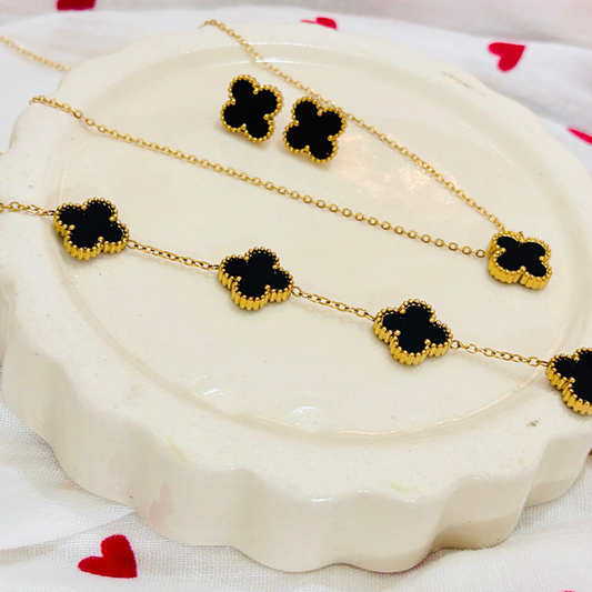 Combo 10 - Clover Jewelry Set - Pendant, Earring & Bracelet