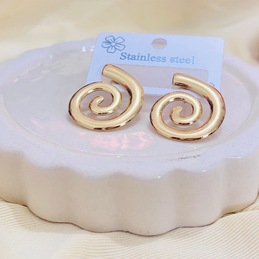 Spiral Statement Earrings