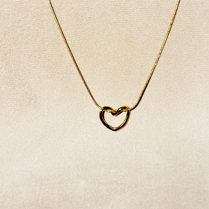 Minimalist Gold Heart Pendant
