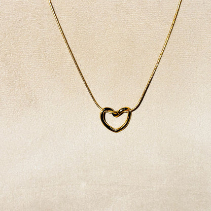 Minimalist Gold Heart Pendant