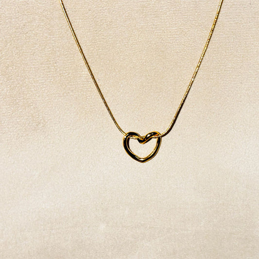 Minimalist Gold Heart Pendant