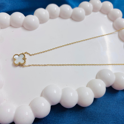 Clover Pendant – White Enamel Finish