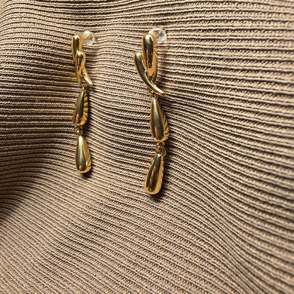 Gold Plated Dangle Earrings