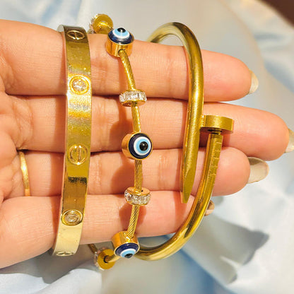 Combo 8 - Gold-Tone Bracelet Set