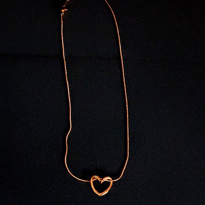 Minimalist Gold Heart Pendant