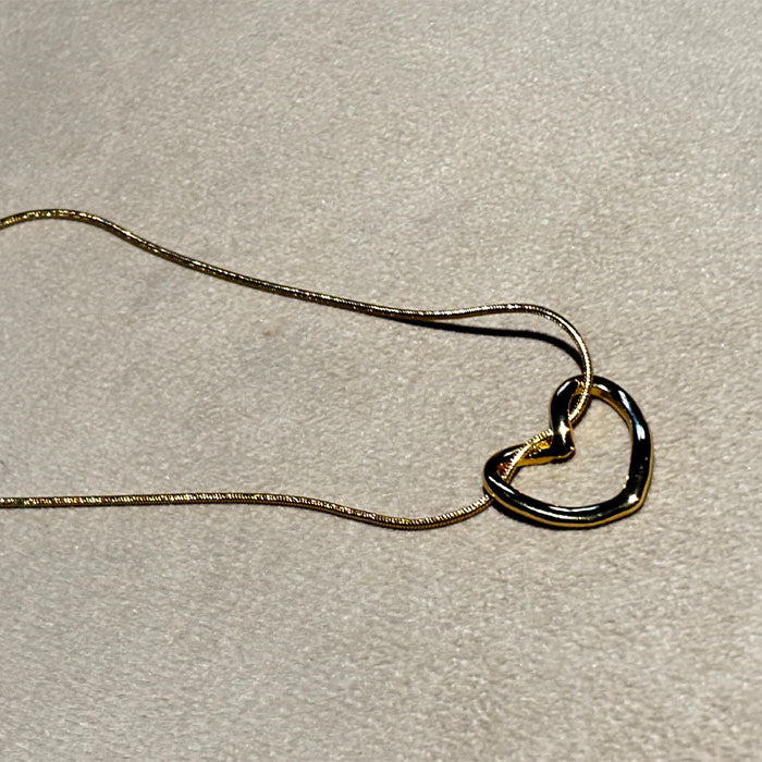 Minimalist Gold Heart Pendant