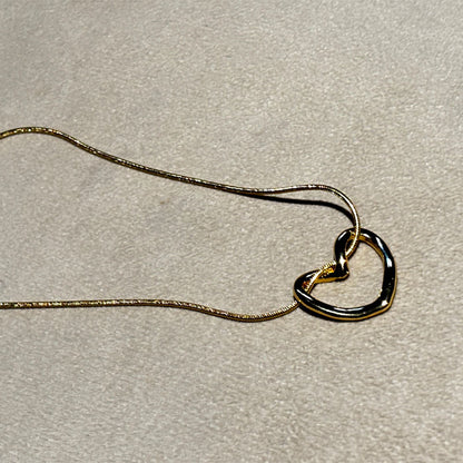 Minimalist Gold Heart Pendant